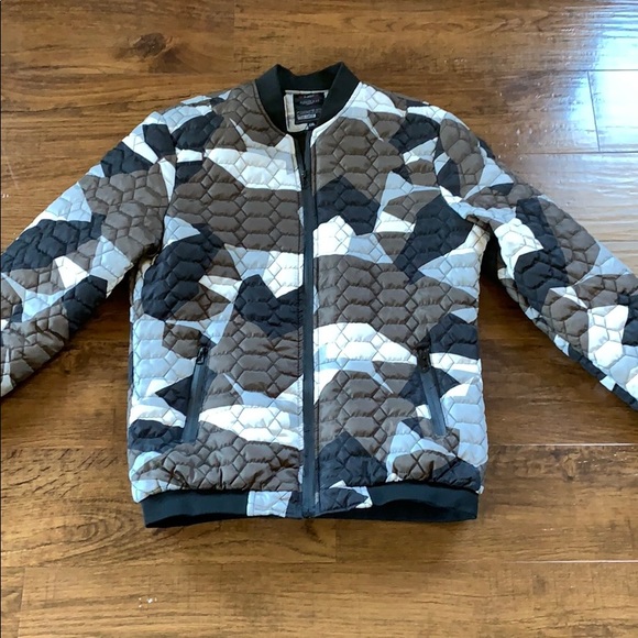 FASHION MAN Camo Bomber Jacket - Picture 1 of 2